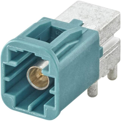 FAKRA Connector Plug R/A PCB Rechte hoek soldeer AMS29A-40MZ5-Z Blauw water